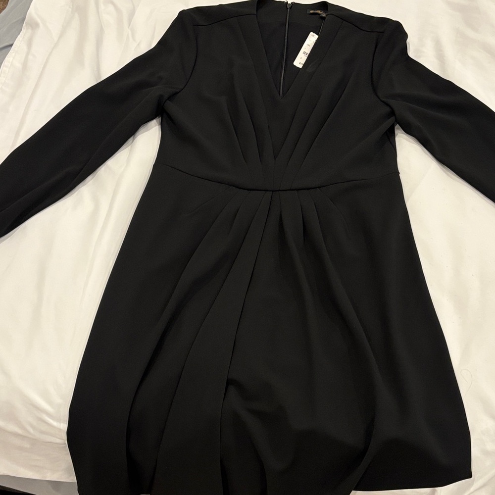Brooks Brothers Elegant Black Long-Sleeve Dress
